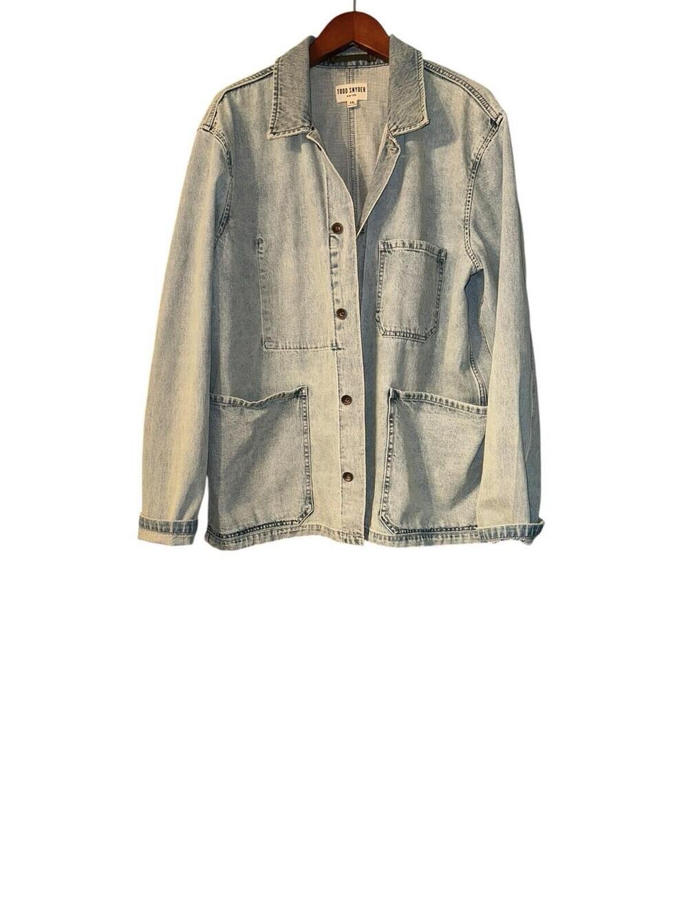 Todd Snyder Jacket Mens XXL Blue Selvedge Denim Chore Coat